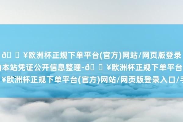 🔥欧洲杯正规下单平台(官方)网站/网页版登录入口/手机版以上内容由本站凭证公开信息整理-🔥欧洲杯正规下单平台(官方)网站/网页版登录入口/手机版