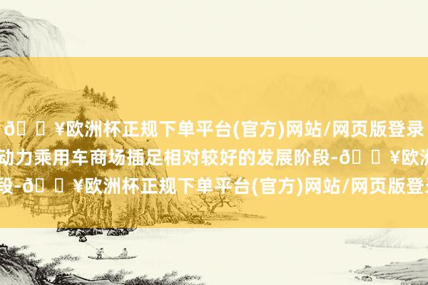 🔥欧洲杯正规下单平台(官方)网站/网页版登录入口/手机版5月寰宇新动力乘用车商场插足相对较好的发展阶段-🔥欧洲杯正规下单平台(官方)网站/网页版登录入口/手机版