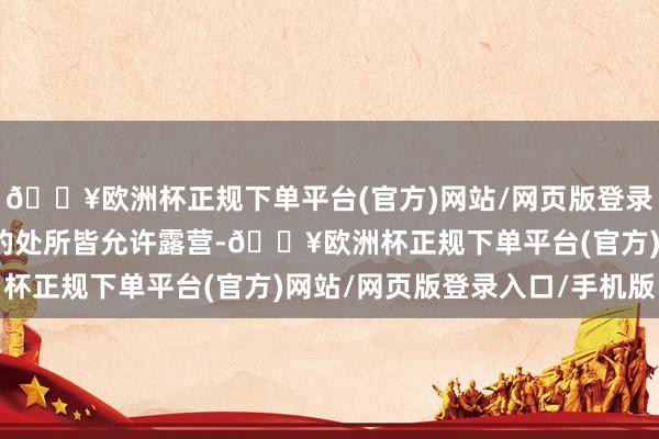 🔥欧洲杯正规下单平台(官方)网站/网页版登录入口/手机版不是通盘的处所皆允许露营-🔥欧洲杯正规下单平台(官方)网站/网页版登录入口/手机版