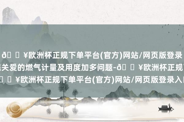 🔥欧洲杯正规下单平台(官方)网站/网页版登录入口/手机版”针对市民关爱的燃气计量及用度加多问题-🔥欧洲杯正规下单平台(官方)网站/网页版登录入口/手机版